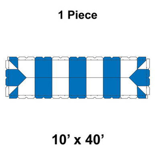 10' x 40' Classic Frame Tent, 1 Piece, 16 oz. Ratchet Top Replacement 10' x 40' Classic Frame Tent, 1 Piece, 16 oz. Ratchet Top Replacement