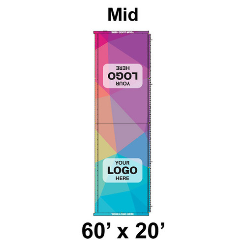 60' x 20' Classic Pole Tent Mid, 16 oz. Ratchet Top, Full Digital Print 60' x 20' Classic Pole Tent Mid, 16 oz. Ratchet Top, Full Digital Print