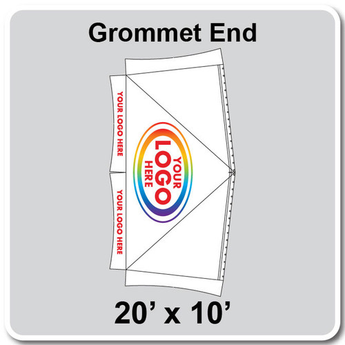 20' x 10' Master Frame Tent Grommet End, Ratchet Top, Logo/Valance Digital Print Only 20' x 10' Master Frame Tent Grommet End, Ratchet Top, Logo/Valance Digital Print Only