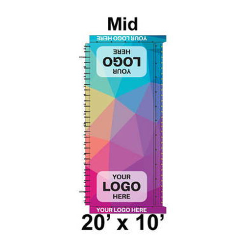 20' x 10' Classic Frame Tent Mid, Ratchet Top, Full Digital Print 20' x 10' Classic Frame Tent Mid, Ratchet Top, Full Digital Print