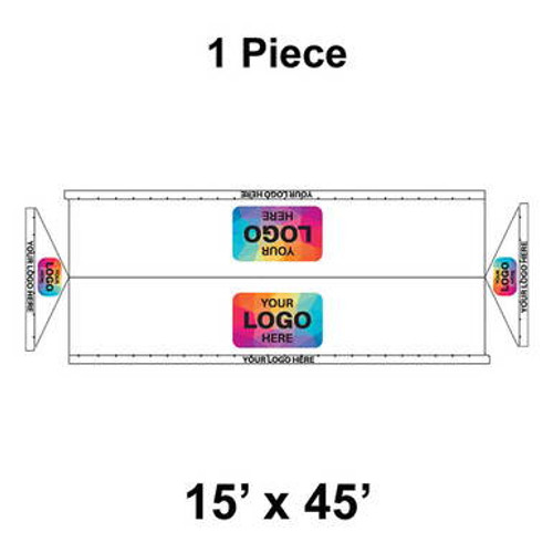 15' x 45' Gable Frame Tent, 1 Piece, 16 oz. Ratchet Top, Logo/Valance Print Only 15' x 45' Gable Frame Tent, 1 Piece, 16 oz. Ratchet Top, Logo/Valance Print Only