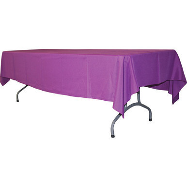 60'' x 120'' Sage Green Tablecloth, rectangular table covered with vibrant sage green fabric