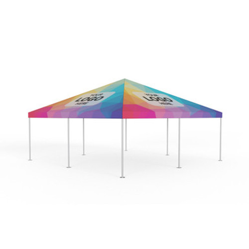 20' x 20' Classic Series Frame Tent Full Digital Print, Complete-product-main_image -product-main_image