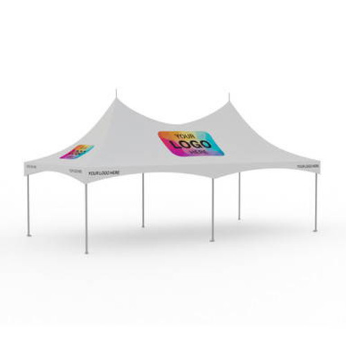 10' x 20' Pinnacle Series High Peak Frame Tent / Cross Cable MarqueeLogo Print, Complete 10' x 20' Pinnacle Series High Peak Frame Tent / Cross Cable MarqueeLogo Print, Complete