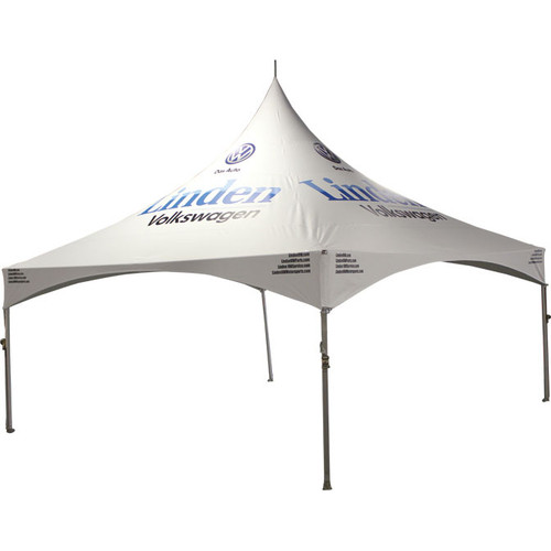 20' x 20' Pinnacle Series High Peak Frame Tent / Cross Cable Marquee Logo Print, Complete 20' x 20' Pinnacle Series High Peak Frame Tent / Cross Cable Marquee Logo Print, Complete