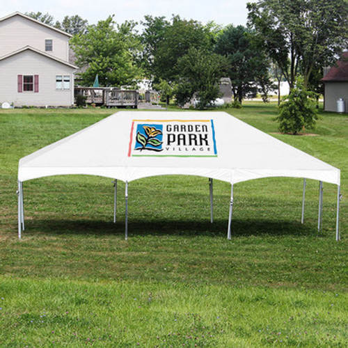 20' x 30' Master Series Frame Tent Logo Print, Complete