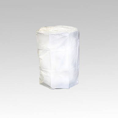 White 30 Gal Pull Over Cover, a protective cover designed to shield 30-gallon containers from dust, dirt, and weather elements.