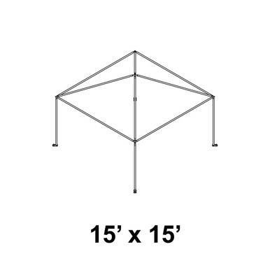 Celina 15' x 15' Master Series Frame, a large square metal framing structure for outdoor or indoor setup.