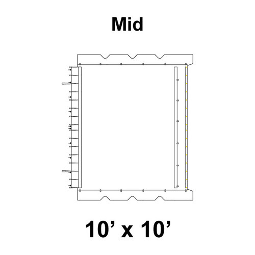 10' x 10' Classic Frame Tent Top, Mid Section