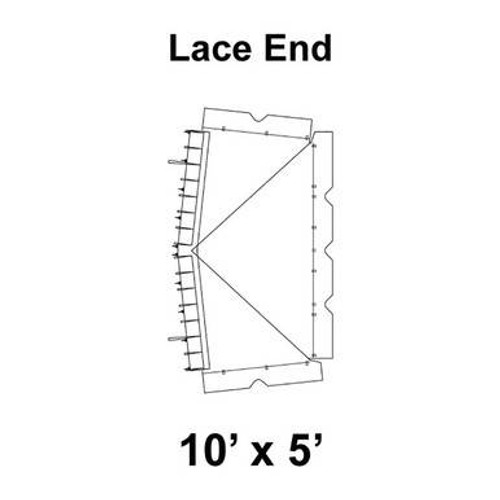 10' x 05' Classic Frame Tent Top, Lace End 10' x 05' Classic Frame Tent Top, Lace End