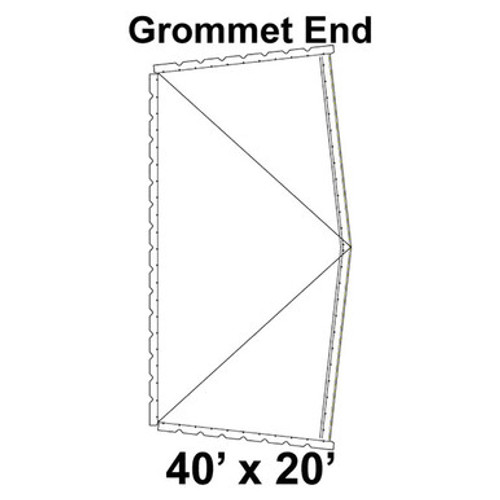 40' x 20' Classic Frame Tent Top, Grommet End-product-main_image -product-main_image