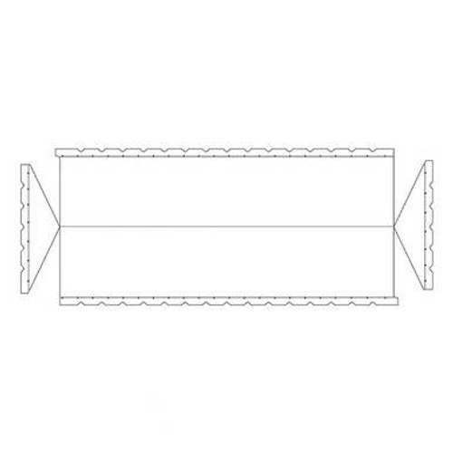 15' x 40' Classic Frame Tent, 1 Piece, 16 oz. Ratchet Top