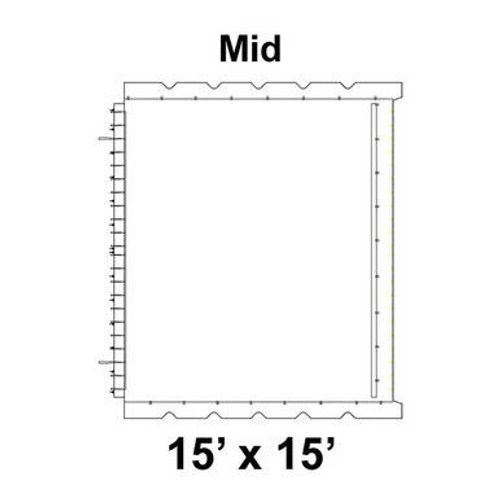 15' x 15' Classic Frame Tent Top, Mid Section 15' x 15' Classic Frame Tent Top, Mid Section