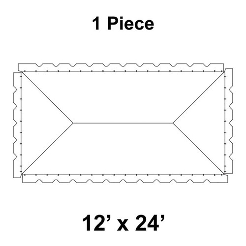12' x 24' Classic Frame Tent, 1 Piece, 16 oz. Ratchet Top Replacement