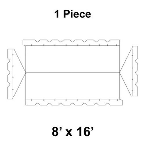 8' x 16' Gable Frame Tent, 1 Piece, 16 oz. Ratchet Top Replacement-product-main_image -product-main_image