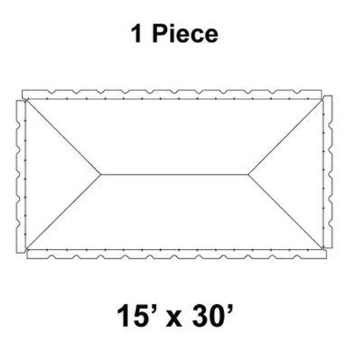 15' x 30' Classic Frame Tent, 1 Piece, 16 oz. Ratchet Top 15' x 30' Classic Frame Tent, 1 Piece, 16 oz. Ratchet Top