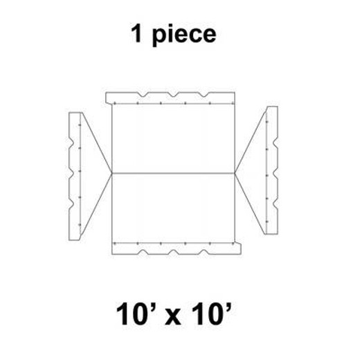 10' x 10' Classic Gable Frame Tent, 1 Piece, 16 oz. Ratchet Top Replacement 10' x 10' Classic Gable Frame Tent, 1 Piece, 16 oz. Ratchet Top Replacement