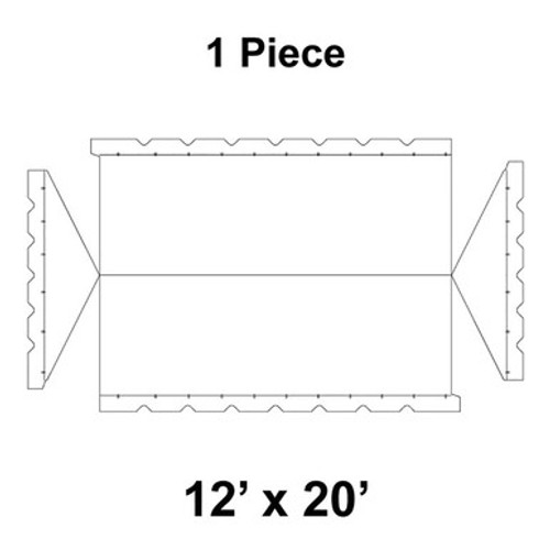 12' x 20' Classic Gable Frame Tent, 1 Piece, 16 oz. Ratchet Top Replacement 12' x 20' Classic Gable Frame Tent, 1 Piece, 16 oz. Ratchet Top Replacement
