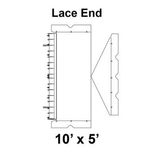 10' x 05' Classic Gable Frame Tent Top, Lace End 10' x 05' Classic Gable Frame Tent Top, Lace End