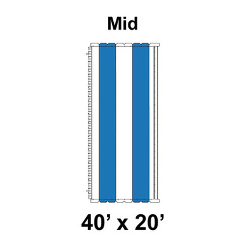 40' x 20' Classic Gable Frame Tent Top, Mid Section-product-main_image -product-main_image