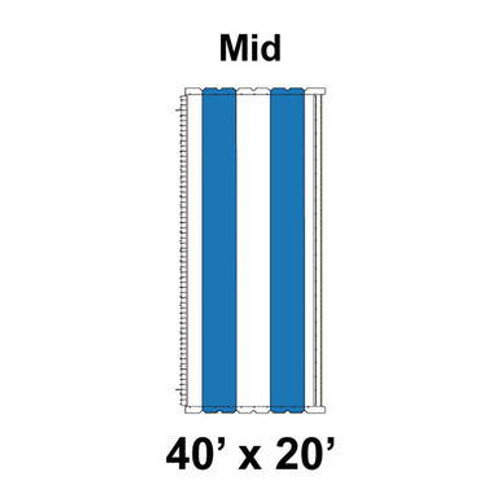 40' x 20' Classic Gable Frame Tent Top, Mid Section 40' x 20' Classic Gable Frame Tent Top, Mid Section