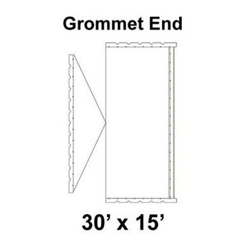 30' x 15' Classic Gable Frame Tent Top, Grommet End 30' x 15' Classic Gable Frame Tent Top, Grommet End