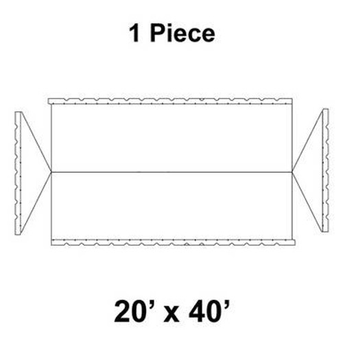 20' x 40' Classic Gable Frame Tent, 1 Piece, 16 oz. Ratchet Top 20' x 40' Classic Gable Frame Tent, 1 Piece, 16 oz. Ratchet Top