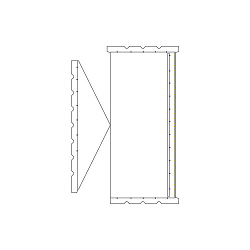 20' x 10' Classic Gable Frame Tent Top, Grommet End