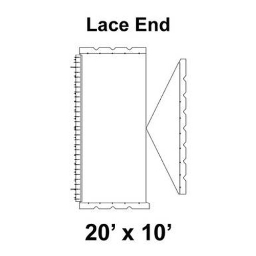 20' x 10' Classic Gable Frame Tent Top, Lace End 20' x 10' Classic Gable Frame Tent Top, Lace End