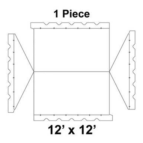 12' x 12' Classic Gable Frame Tent, 1 Piece, 16 oz. Ratchet Top Replacement 12' x 12' Classic Gable Frame Tent, 1 Piece, 16 oz. Ratchet Top Replacement