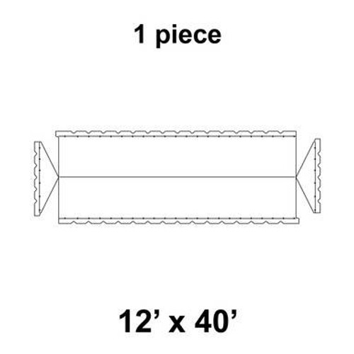 12' x 40' Classic Gable Frame Tent, 1 Piece, 16 oz. Ratchet Top Replacement 12' x 40' Classic Gable Frame Tent, 1 Piece, 16 oz. Ratchet Top Replacement