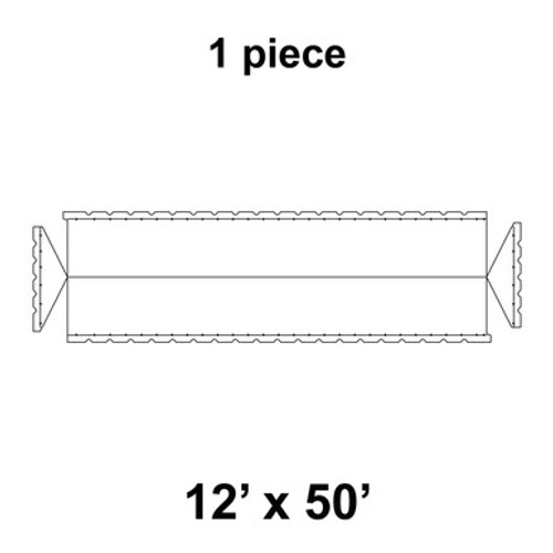 12' x 50' Classic Gable Frame Tent, 1 Piece, 16 oz. Ratchet Top Replacement 12' x 50' Classic Gable Frame Tent, 1 Piece, 16 oz. Ratchet Top Replacement