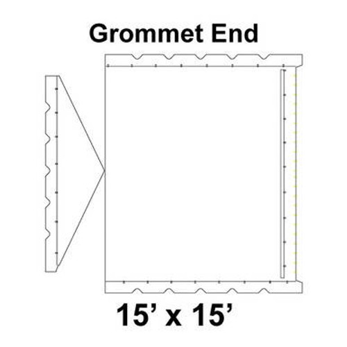 15' x 15' Classic Gable Frame Tent Top, Grommet End 15' x 15' Classic Gable Frame Tent Top, Grommet End