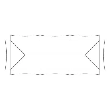 Celina Tent 10' x 30' Master Frame Tent, 1 Piece, 16 oz. Ratchet Top Replacement, tent frame diagram showing a rectangular frame structure with an emphasized ratchet top section.