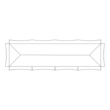 Celina Tent 10' x 40' Master Frame Tent, 1 Piece, 16 oz. Ratchet Top Replacement, illustration of the tent's frame with a bolt and ratchet top mechanism.