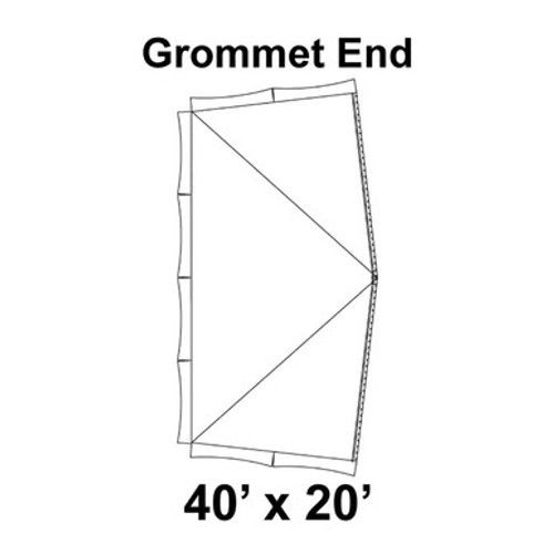 40' x 20' Master Frame Tent Top, Grommet End-product-main_image -product-main_image