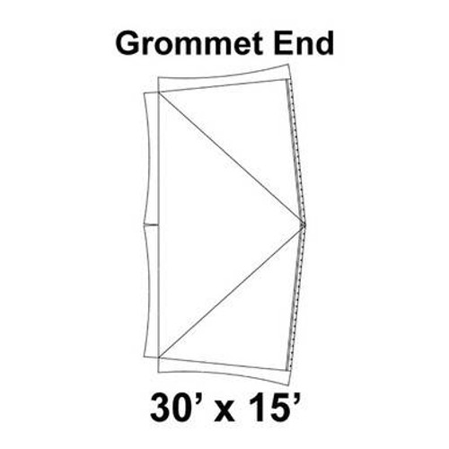 30' x 15' Master Frame Tent Top, Grommet End