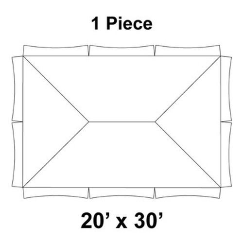 20' x 30' Master Frame Tent, 1 Piece, 16 oz. Ratchet Top 20' x 30' Master Frame Tent, 1 Piece, 16 oz. Ratchet Top