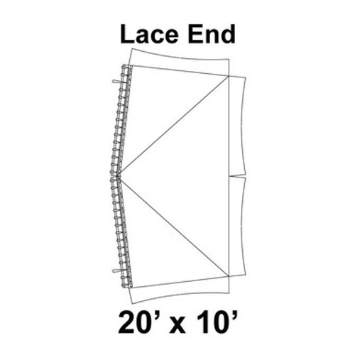 20' x 10' Master Frame Tent Top, Lace End 20' x 10' Master Frame Tent Top, Lace End