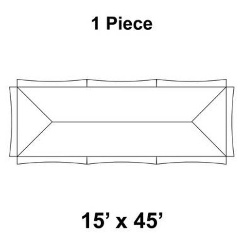15' x 45' Master Frame Tent, 1 Piece, 16 oz. Ratchet Top 15' x 45' Master Frame Tent, 1 Piece, 16 oz. Ratchet Top