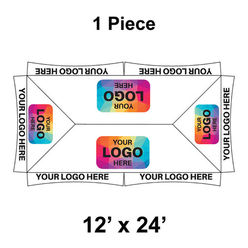 12' x 24' Master Frame Tent, 1 Piece, 16 oz. Ratchet Top Replacement