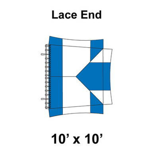 10' x 10' Master Frame Tent Top, Lace End 10' x 10' Master Frame Tent Top, Lace End