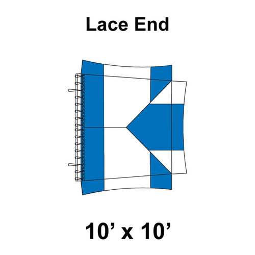 10' x 10' Master Frame Tent Top, Lace End