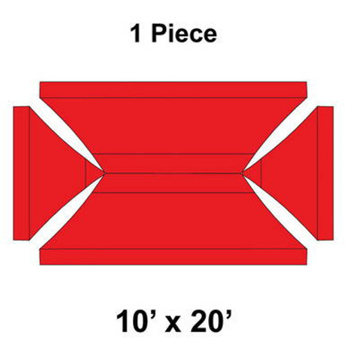 10' x 20' Fast Shade Top, Red 10' x 20' Fast Shade Top, Red