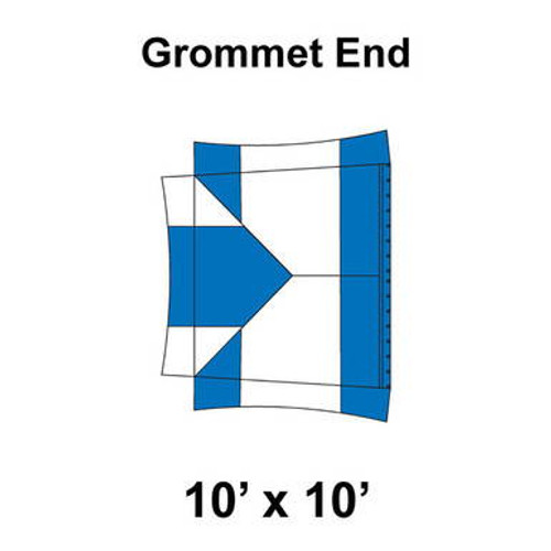 10' x 10' Master Frame Tent Top, Grommet End 10' x 10' Master Frame Tent Top, Grommet End