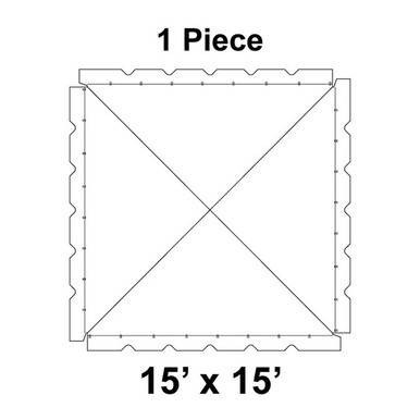 Classic Pole Tent Ratchet Top 15x15