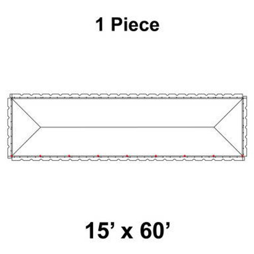 15' x 60' Classic Pole Tent, 1 Piece, 16 oz. Ratchet Top 15' x 60' Classic Pole Tent, 1 Piece, 16 oz. Ratchet Top