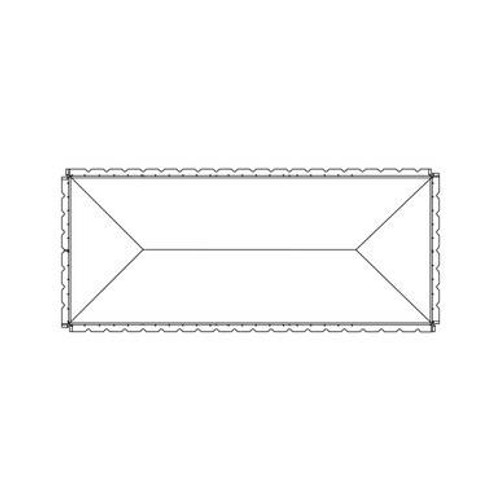 20' x 50' Classic Pole Tent, 1 Piece, 16 oz. Ratchet Top