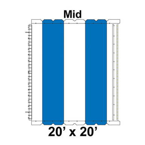 20' x 20' Classic Pole Tent Top, Mid Section 20' x 20' Classic Pole Tent Top, Mid Section