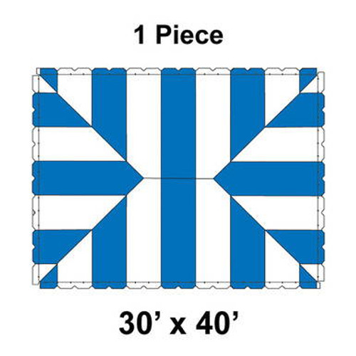 30' x 40' Classic Pole Tent, 1 Piece, 16 oz. Ratchet Top 30' x 40' Classic Pole Tent, 1 Piece, 16 oz. Ratchet Top